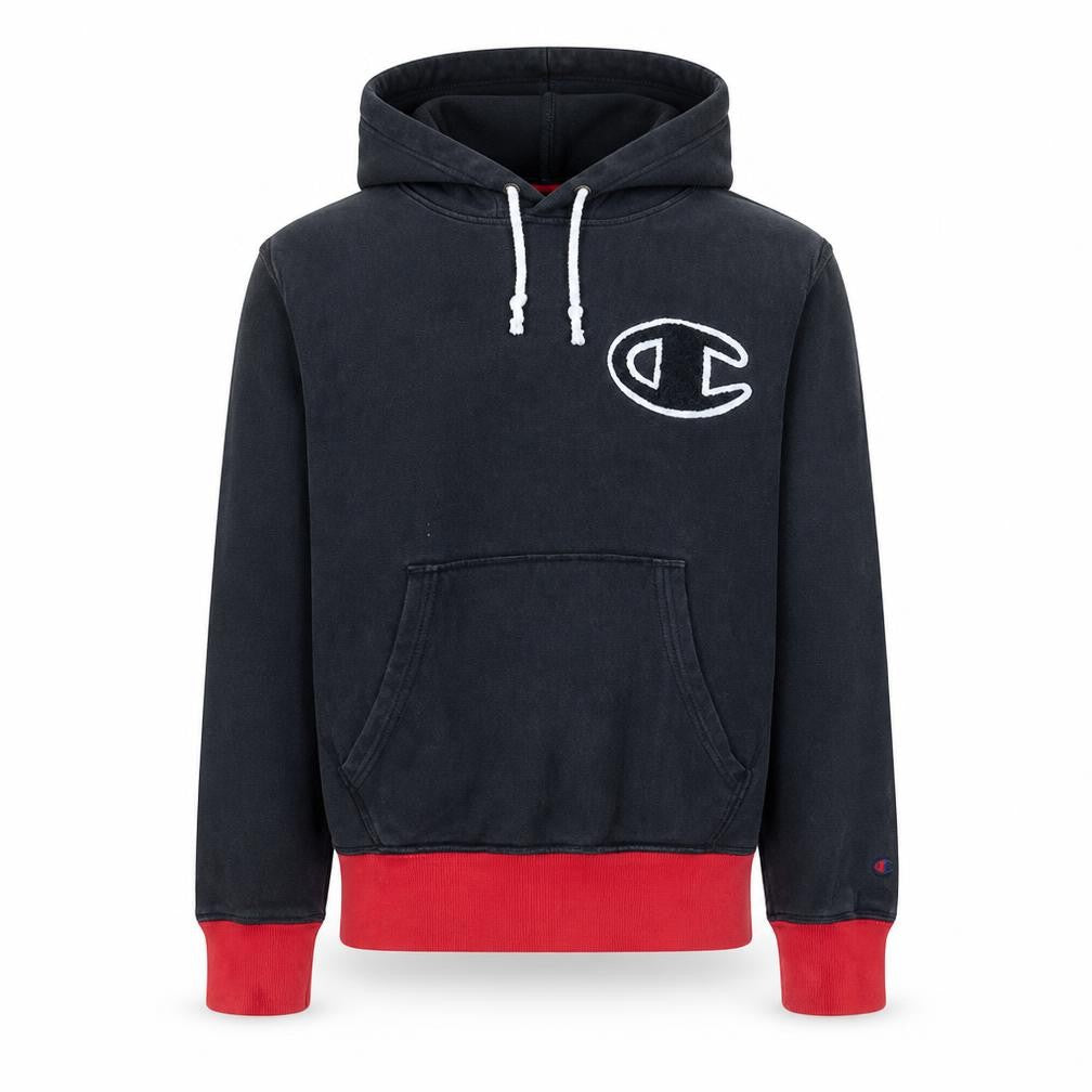 Mens UK Size M Champion Black Pullover Hoodie