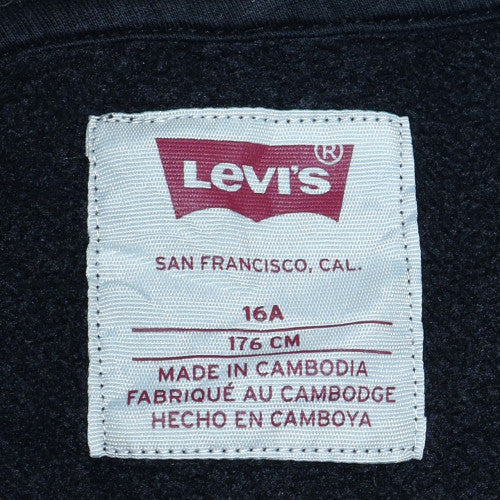 Boys UK Size 16 Years Levi's Black Pullover Hoodie