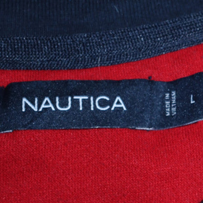 Mens UK Size L Nautica Blue Pullover Sweatshirt