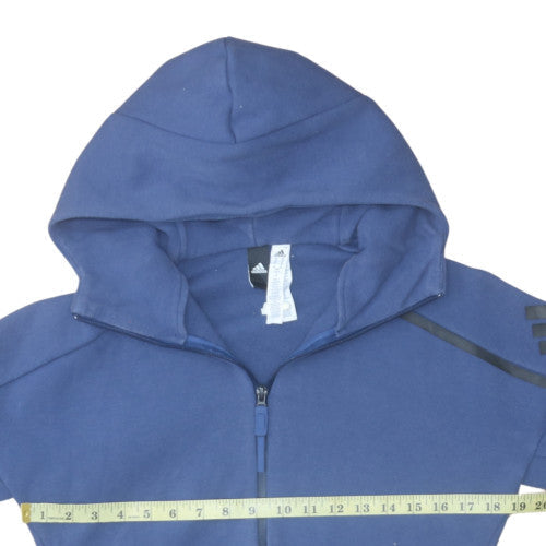 Mens UK Size XS adidas Blue Full Zip Hoodie
