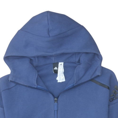 Mens UK Size XS adidas Blue Full Zip Hoodie