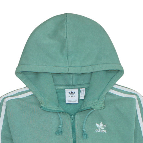 Additional view of Adidas Men's Green 1/4 Zip Hoodie, size S, Sports Fleece