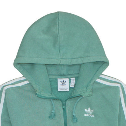 Additional view of Adidas Men's Green 1/4 Zip Hoodie, size S, Sports Fleece