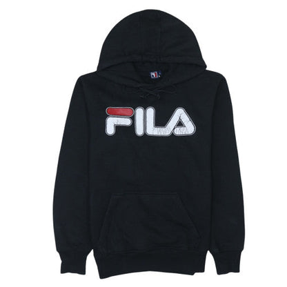 Mens UK Size L FILA Black Pullover Hoodie