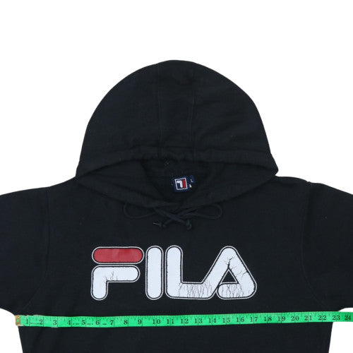 Mens UK Size L FILA Black Pullover Hoodie