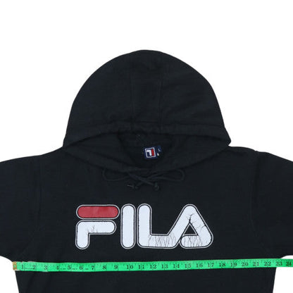 Mens UK Size L FILA Black Pullover Hoodie