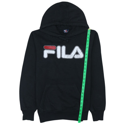 Mens UK Size L FILA Black Pullover Hoodie