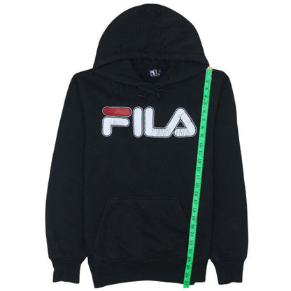 Mens UK Size L FILA Black Pullover Hoodie