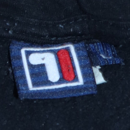 Mens UK Size L FILA Black Pullover Hoodie