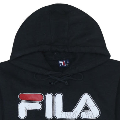 Mens UK Size L FILA Black Pullover Hoodie