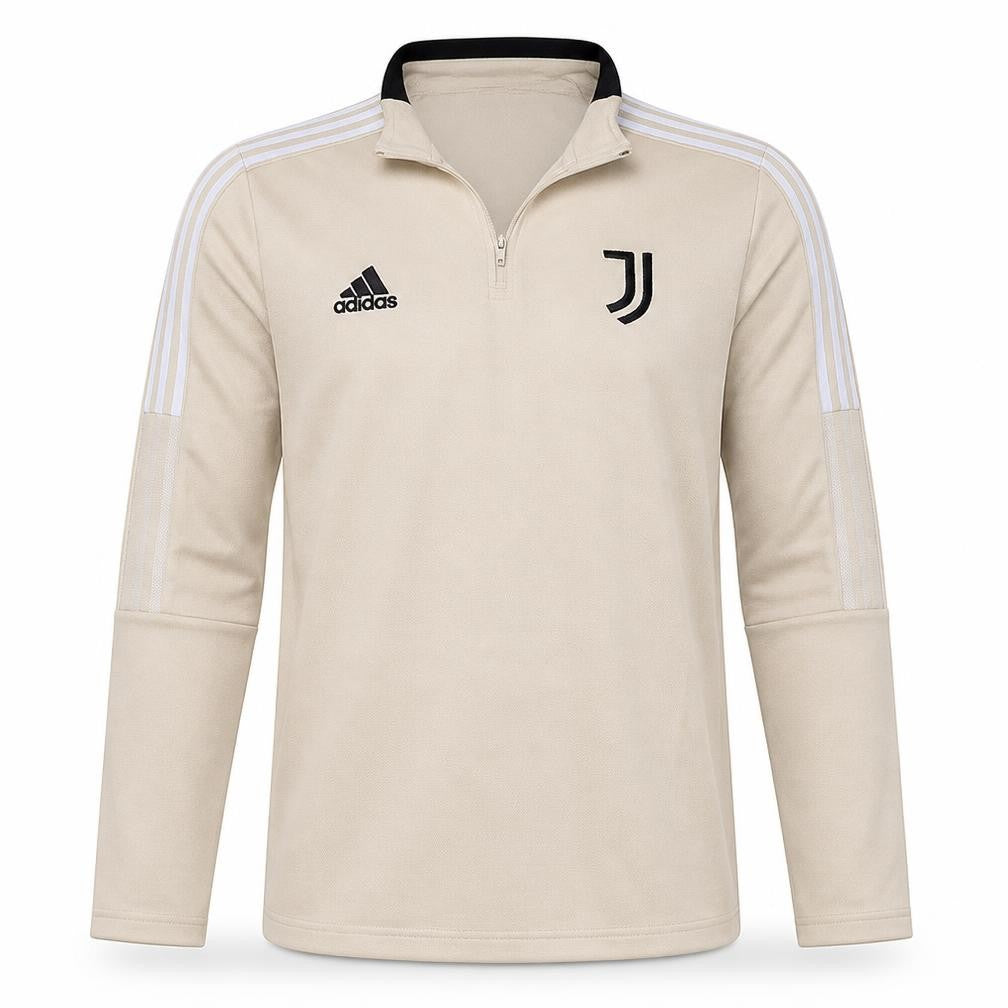 Mens UK Size L adidas Beige 1/4 Zip Sweatshirt