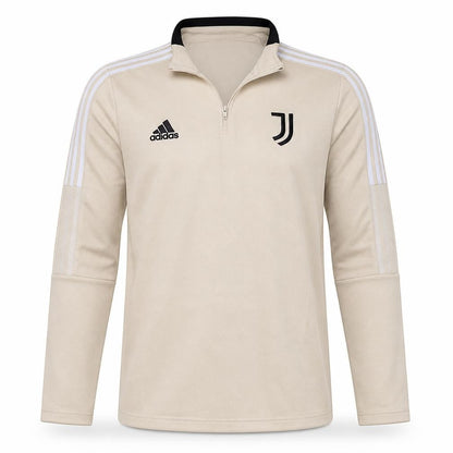 Mens UK Size L adidas Beige 1/4 Zip Sweatshirt