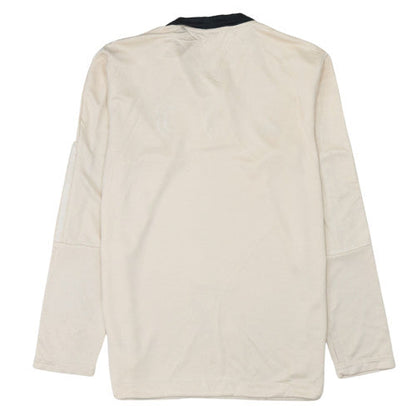 Mens UK Size L adidas Beige 1/4 Zip Sweatshirt