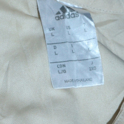 Mens UK Size L adidas Beige 1/4 Zip Sweatshirt