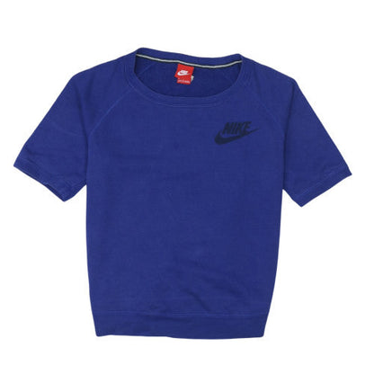 Mens UK Size M Nike Blue Pullover Sweatshirt