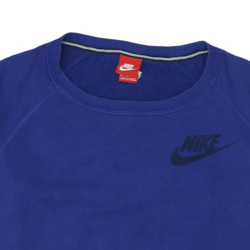Mens UK Size M Nike Blue Pullover Sweatshirt