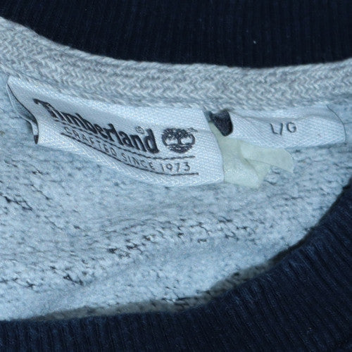 Mens UK Size L Timberland Blue Pullover Sweatshirt