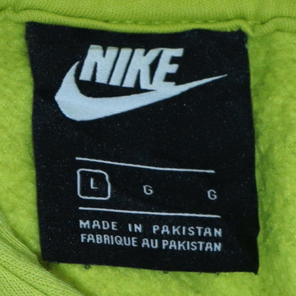 Womens UK Size L Nike Green Pullover Hoodie