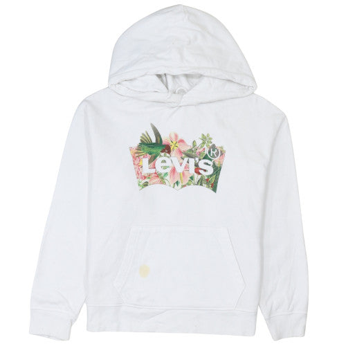 Womens UK Size M Levi's White Pullover Hoodie