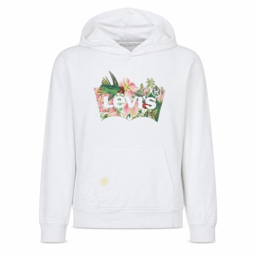 Womens UK Size M Levi's White Pullover Hoodie