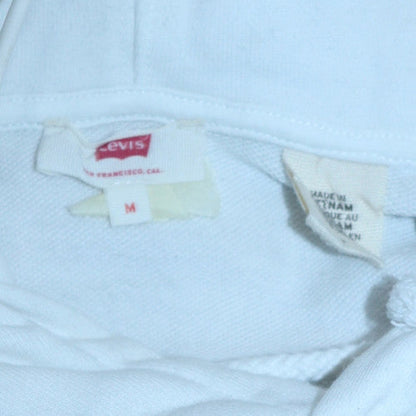 Womens UK Size M Levi's White Pullover Hoodie