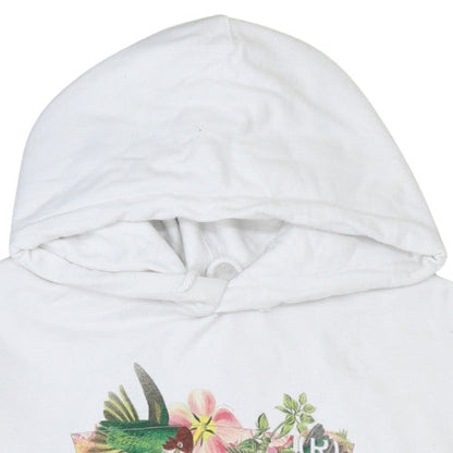 Womens UK Size M Levi's White Pullover Hoodie