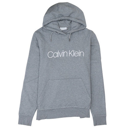 Mens UK Size L Calvin Klein Grey Pullover Hoodie