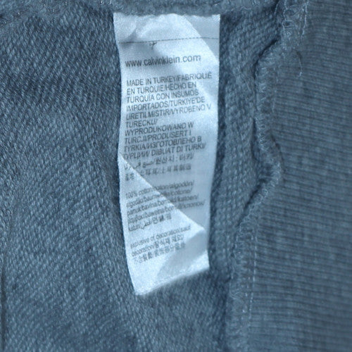 Mens UK Size L Calvin Klein Grey Pullover Hoodie