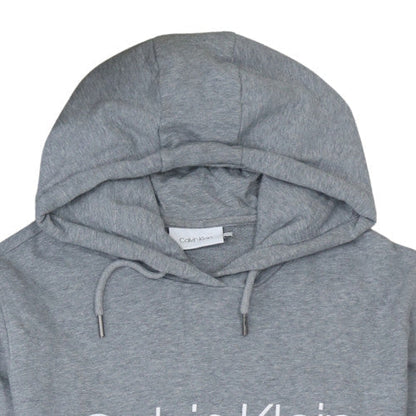 Mens UK Size L Calvin Klein Grey Pullover Hoodie