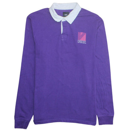 Mens UK Size M VANS Purple Henley Sweatshirt