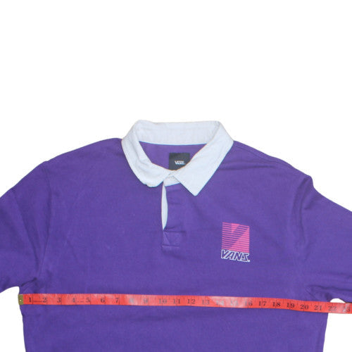 Mens UK Size M VANS Purple Henley Sweatshirt