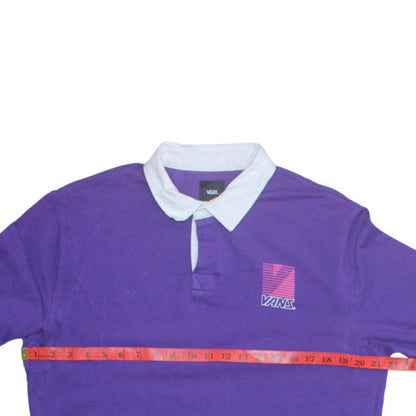 Mens UK Size M VANS Purple Henley Sweatshirt