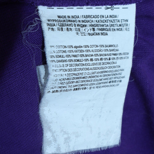 Mens UK Size M VANS Purple Henley Sweatshirt