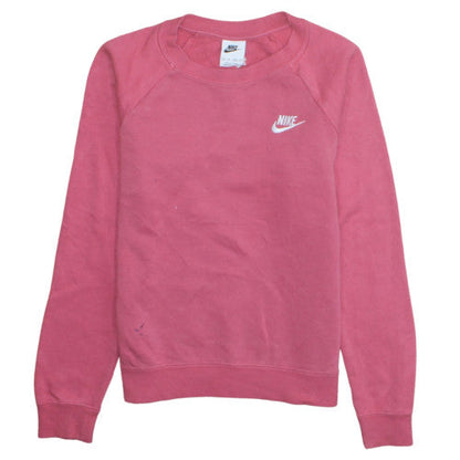 Womens UK Size XS Nike Pink Pullover Sweatshirt