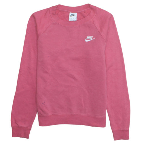 Womens UK Size XS Nike Pink Pullover Sweatshirt