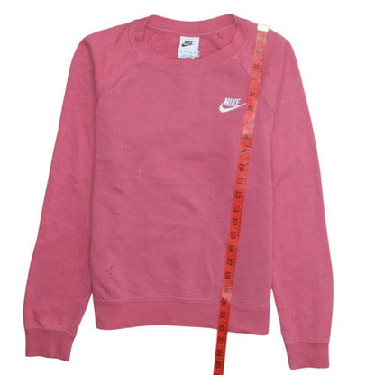 Womens UK Size XS Nike Pink Pullover Sweatshirt