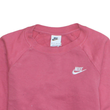 Womens UK Size XS Nike Pink Pullover Sweatshirt