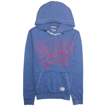 Mens UK Size S Hilfiger Denim Blue Pullover Hoodie