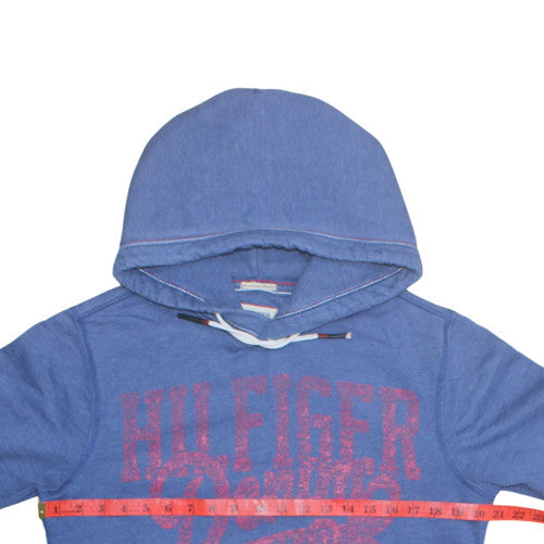 Mens UK Size S Hilfiger Denim Blue Pullover Hoodie