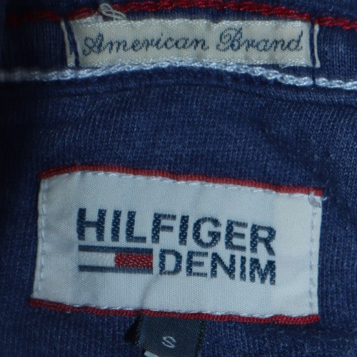 Mens UK Size S Hilfiger Denim Blue Pullover Hoodie