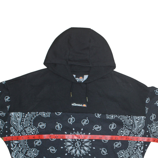 Womens UK Size 12 ellesse Black Pullover Hoodie