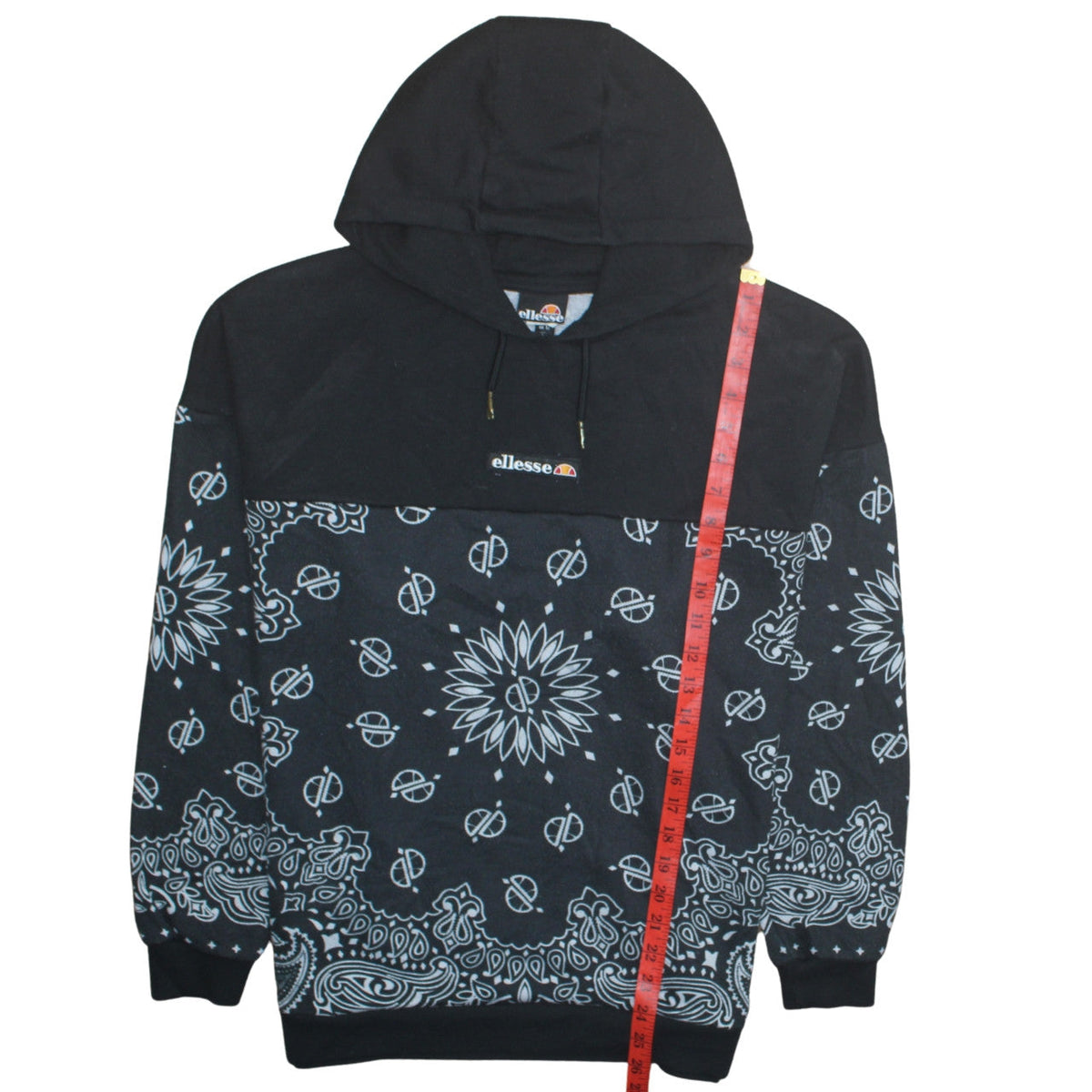 Womens UK Size 12 ellesse Black Pullover Hoodie