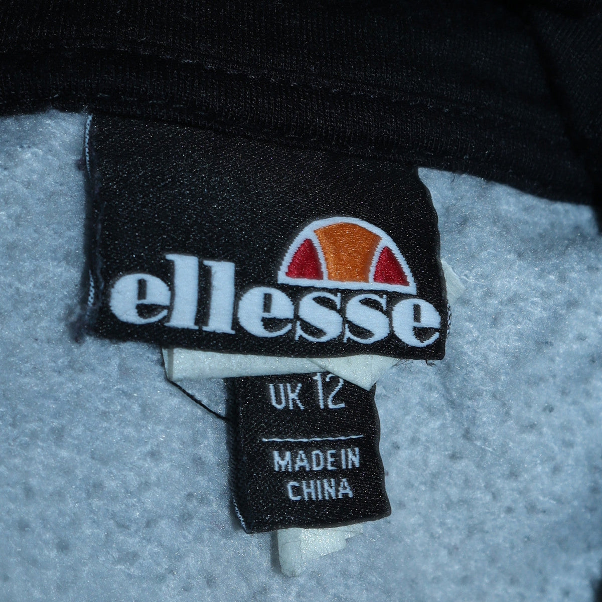 Womens UK Size 12 ellesse Black Pullover Hoodie