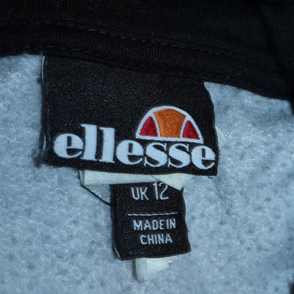 Womens UK Size 12 ellesse Black Pullover Hoodie