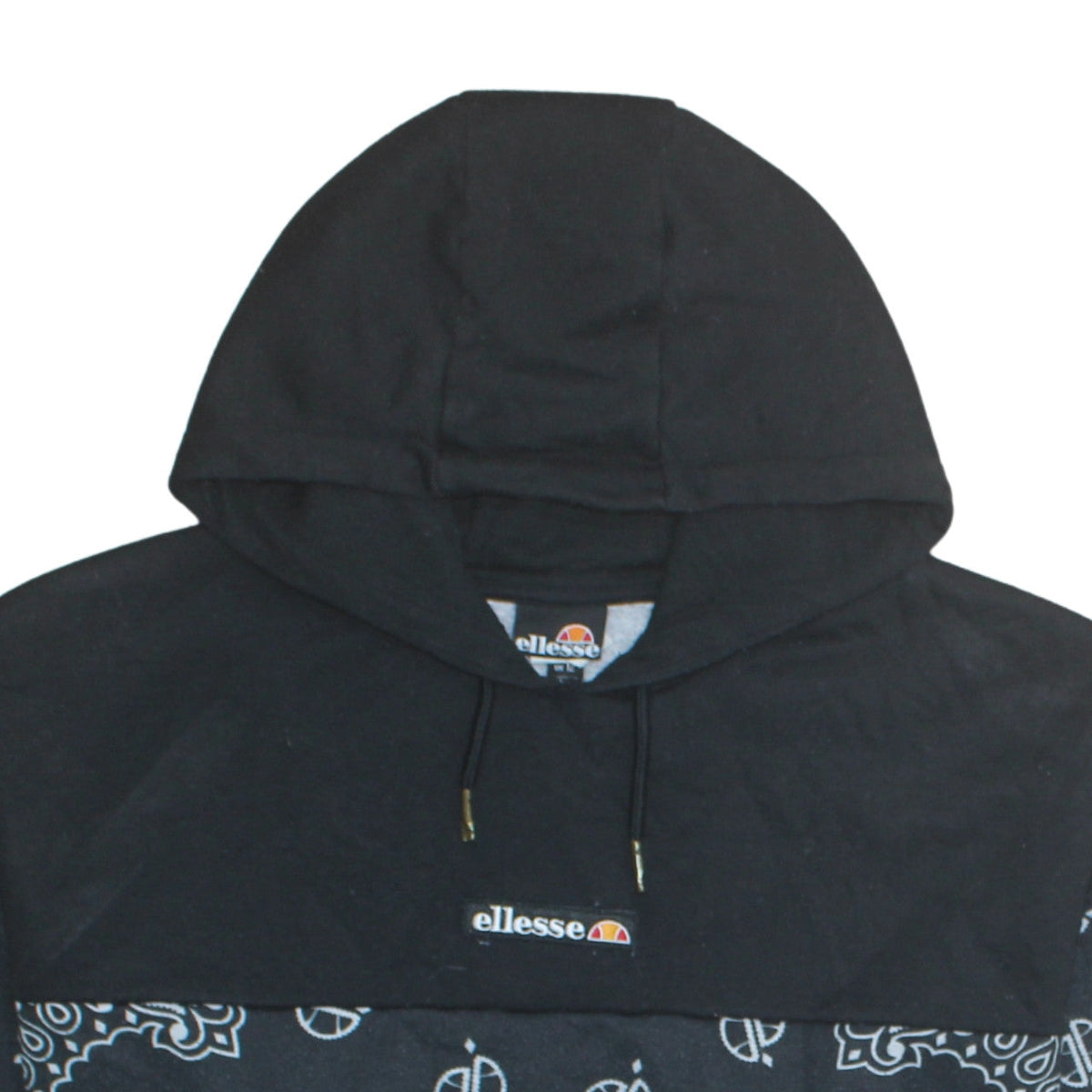 Womens UK Size 12 ellesse Black Pullover Hoodie