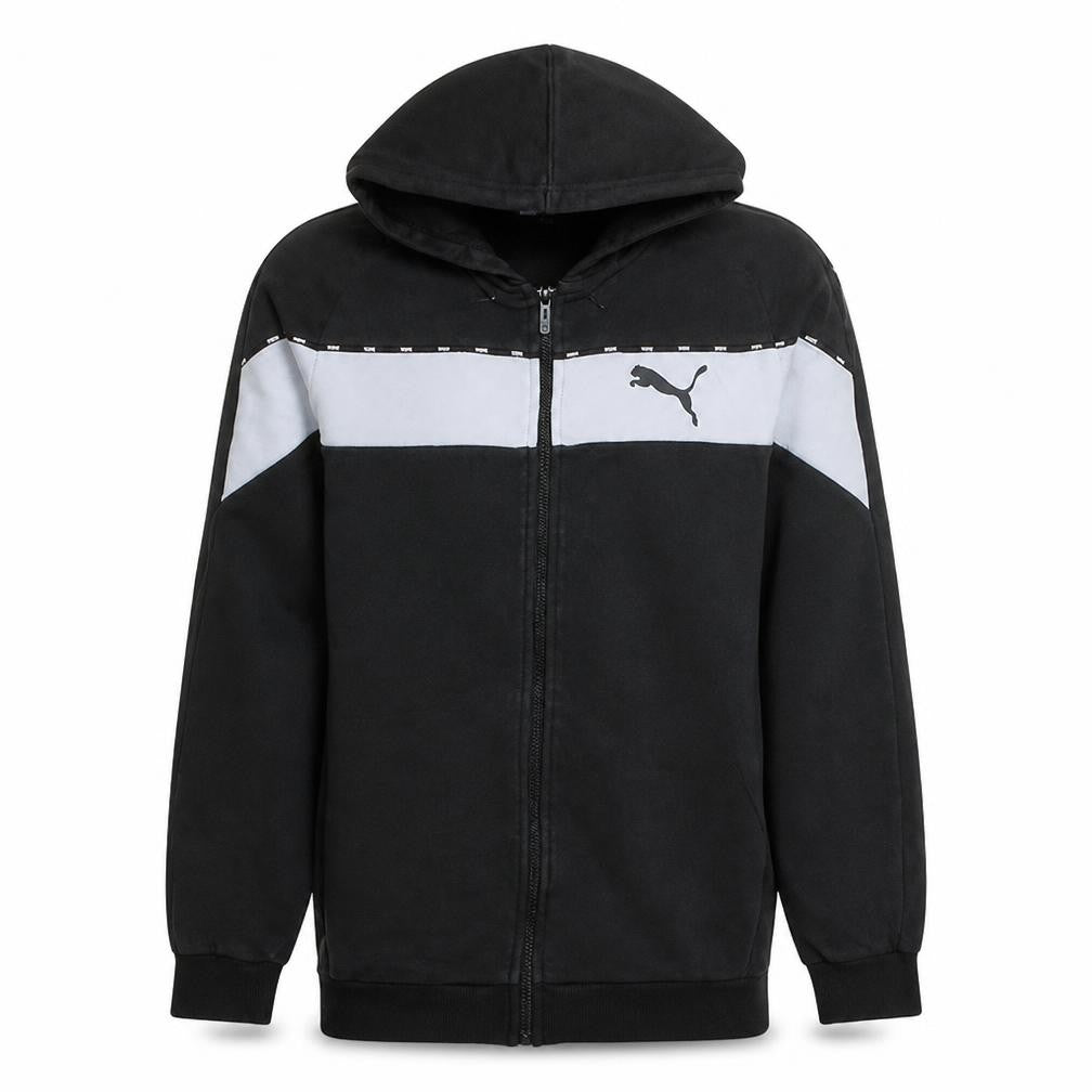 Mens UK Size S PUMA Black Full Zip Hoodie