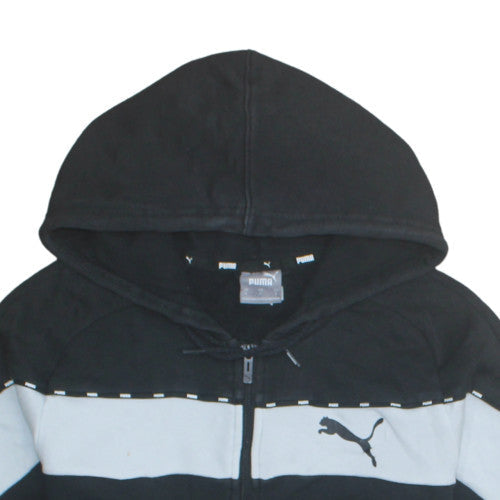 Mens UK Size S PUMA Black Full Zip Hoodie