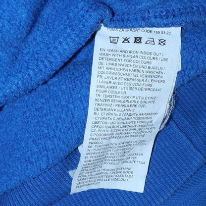 Mens UK Size L PUMA Blue Pullover Hoodie