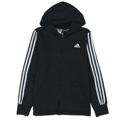 Boys UK Size 12 Years adidas Black Full Zip Hoodie