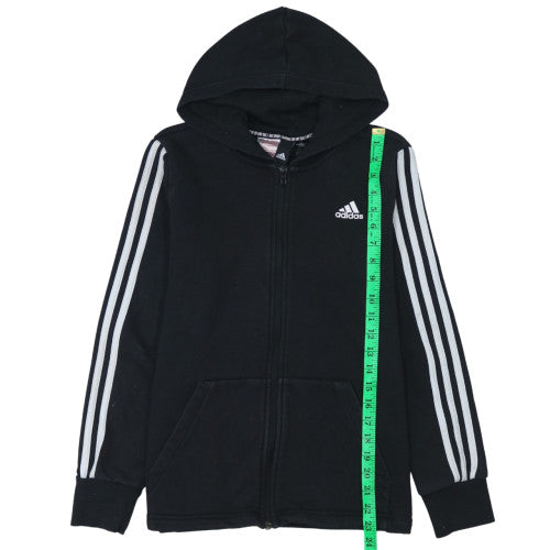 Boys UK Size 12 Years adidas Black Full Zip Hoodie